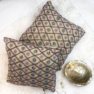 INDIGO HOME Beaded Accent Pillow